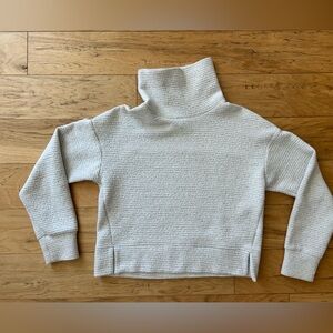 Calia Athleisure Turtle Cowl Sweater Cream Oatmeal XS